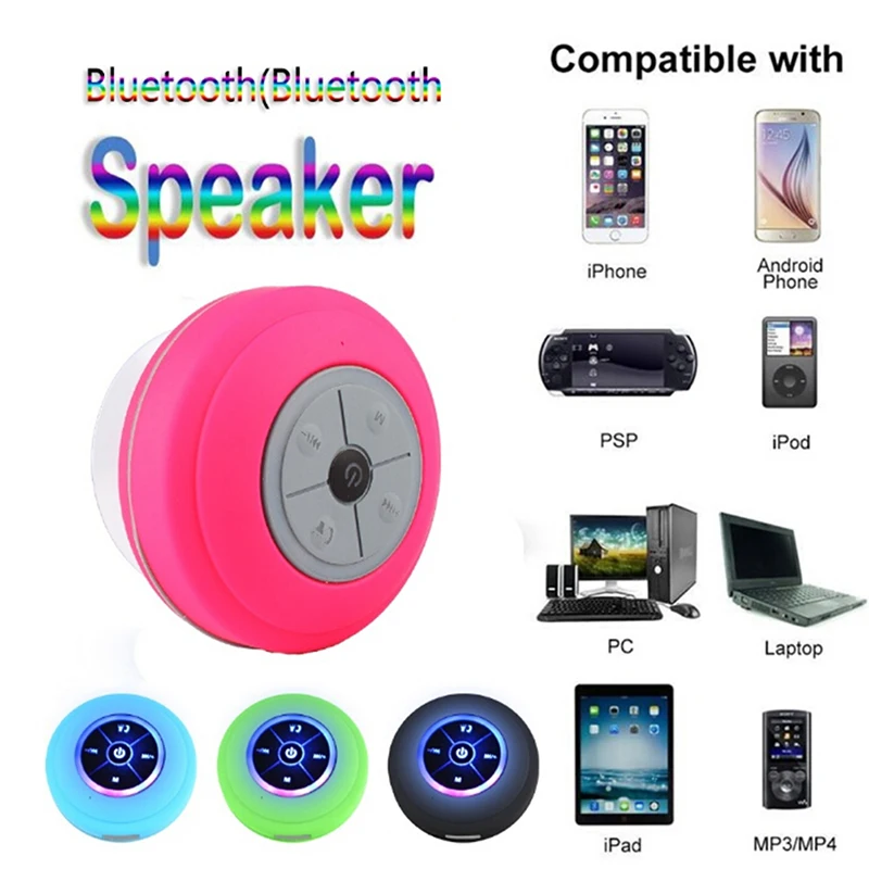 На открытом воздухе Bluetooth Динамик присоска Водонепроницаемый Беспроводной