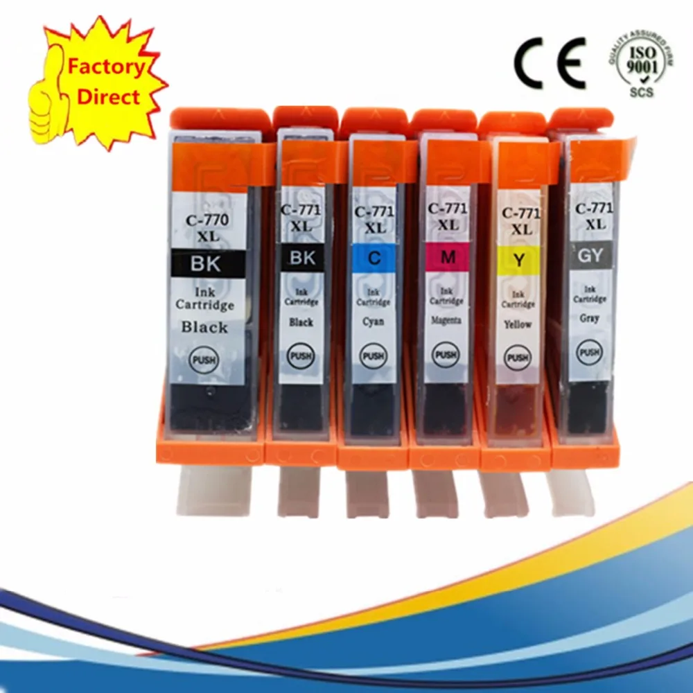 PGI 770 PGI770 770XL 770BK Ink Cartridges Replacement For Pixma MG7770 MG 7770 Inkjet Printer|ink cartridge|replacement cartridgeink cartridge for