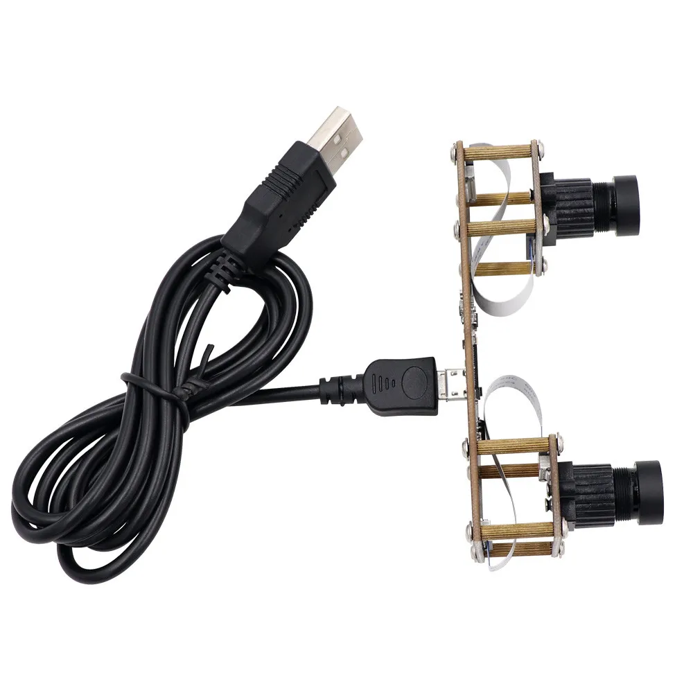 Синхронизация 2MP 1080P Гибкая стерео веб-камера OTG UVC двойной объектив USB модуль