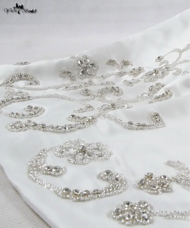 RSW907 съемное свадебное платье Abiti Da Sposa из двух частей с кристаллами и бисером