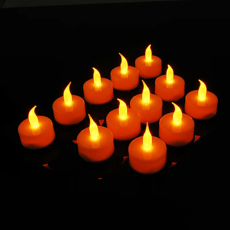 Lumiparty 12 шт./компл. мерцающий свет Свечи 3 Батарея электронным fameless свечи Валентина