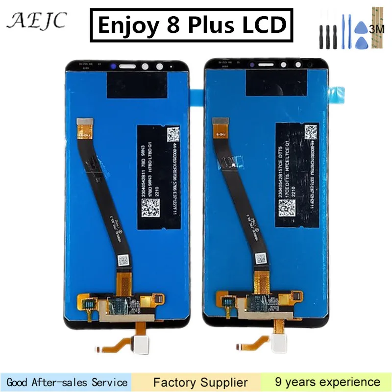 Для Huawei Y9 2018 FLA-AL00 LA10 LX1 LX2 LX3 ЖК-дисплей сенсорный экран дигитайзер сенсор в сборе