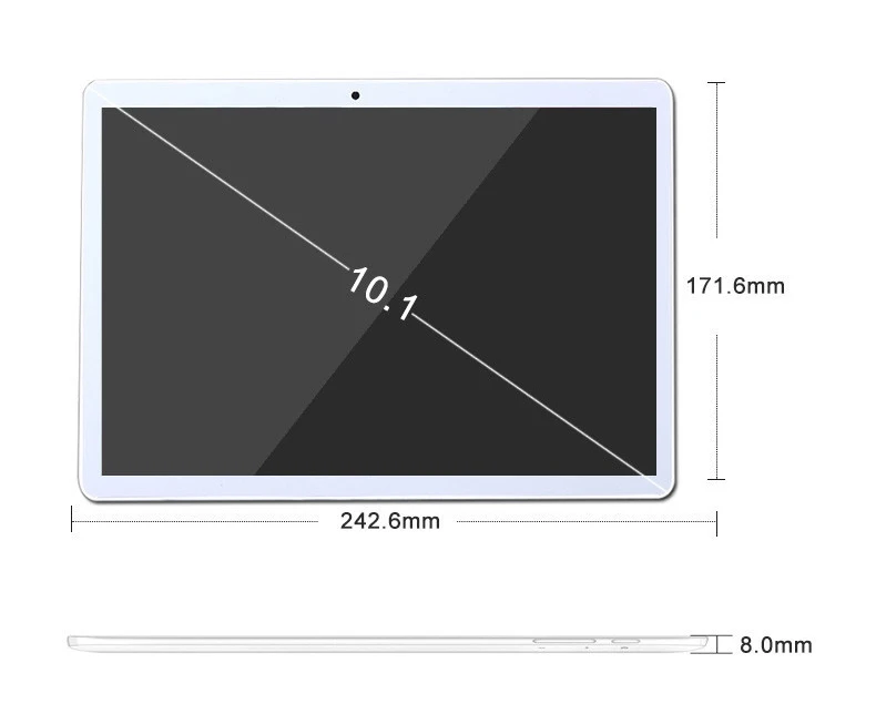 2.5D ips экран 10 дюймов Android планшетный ПК Phablet MTK четырехъядерный 3g B ram 32 Гб rom wifi gps Две sim-карты 3g телефонный звонок