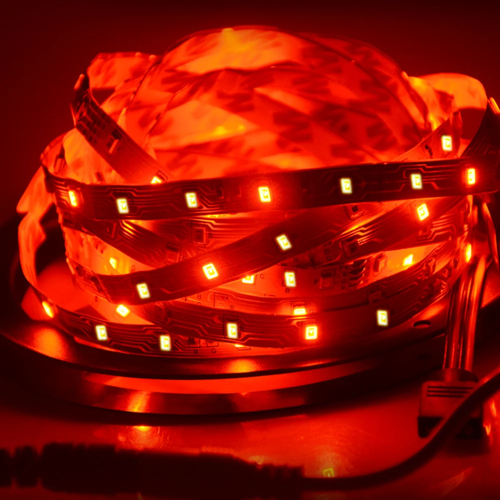 5 м 2835 SMD RGB Светодиодная лента не Водонепроницаемая DC 12V 60Led/M гибкая светодиодная