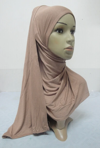 H836 Простой Большой размер Амира стиль тянуть на Джерси-шарф хиджаб быстрая