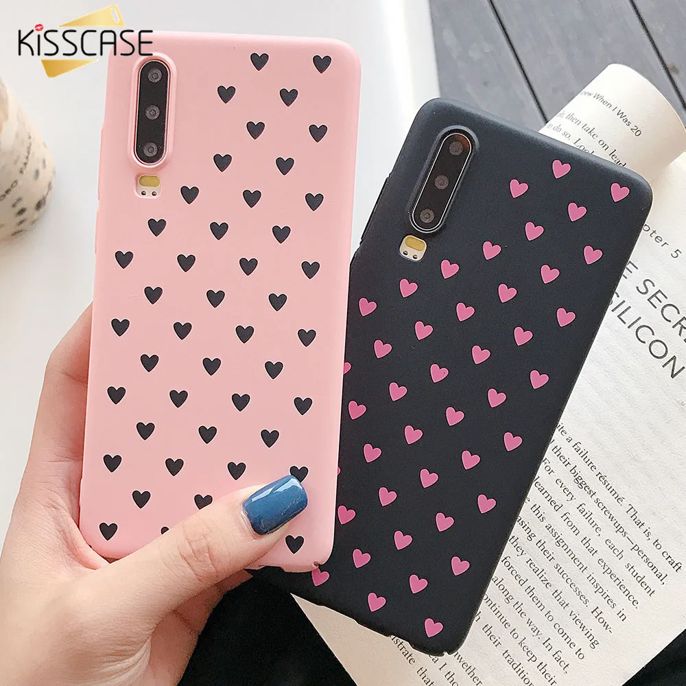 KISSCASE Love Phone Case For Huawei P20 P10 Lite Pro Hard PC Mate 10 20 Honor 9 8X Ultra Thin Heart |