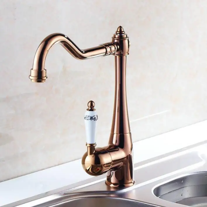 Бесплатная доставка кухонный смеситель хромированный водопроводный кран для