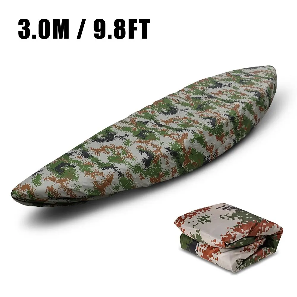 Camouflage 1 3m Профессиональный Чехол для байдарки каноэ водонепроницаемый Каяк Лодка каноэ хранение транспорт пылезащитный чехол надувной каяк лодка крышка Щит - Цвет: Camouflage 1 3m