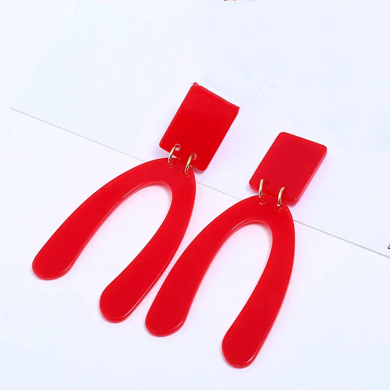 Большие массивные женские ювелирные изделия большие висячие серьги u типа