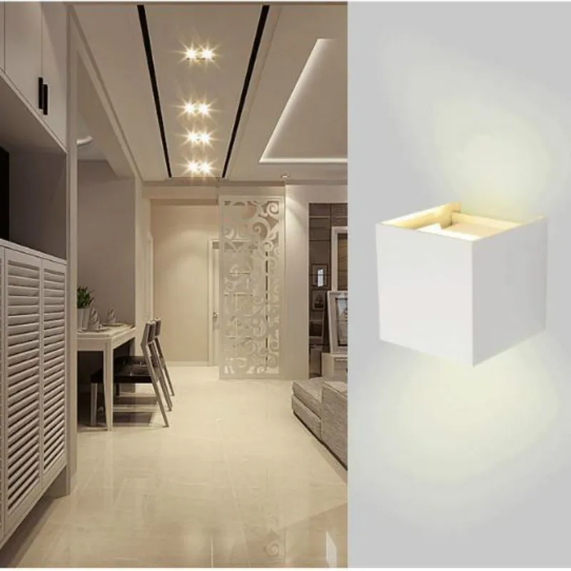 Светодиодный наружный светильник водонепроницаемый IP65 комнатный и квадратный