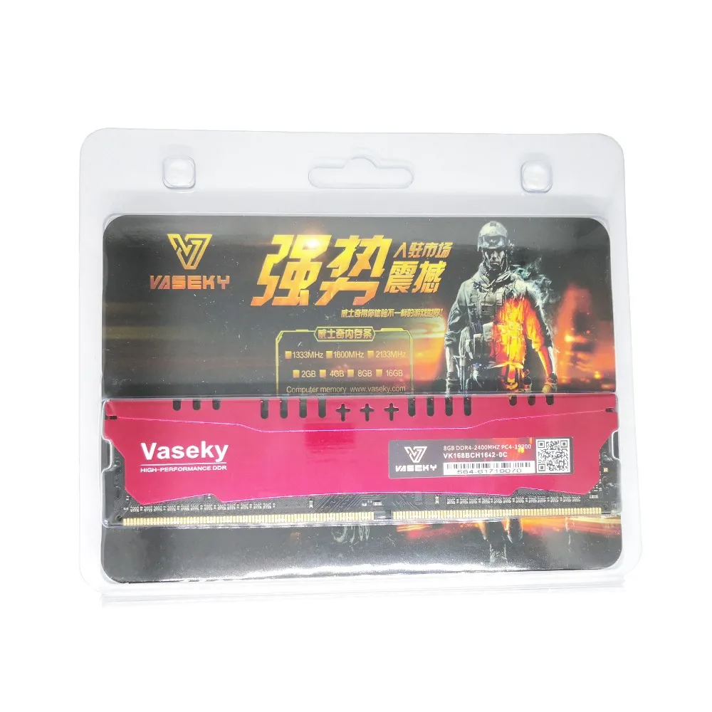 VASEKY ddr3 ddr4 новая оперативная память 16 ГБ 8 4 1333 МГц 1600 или 2133 2400 модуль памяти DIMM для