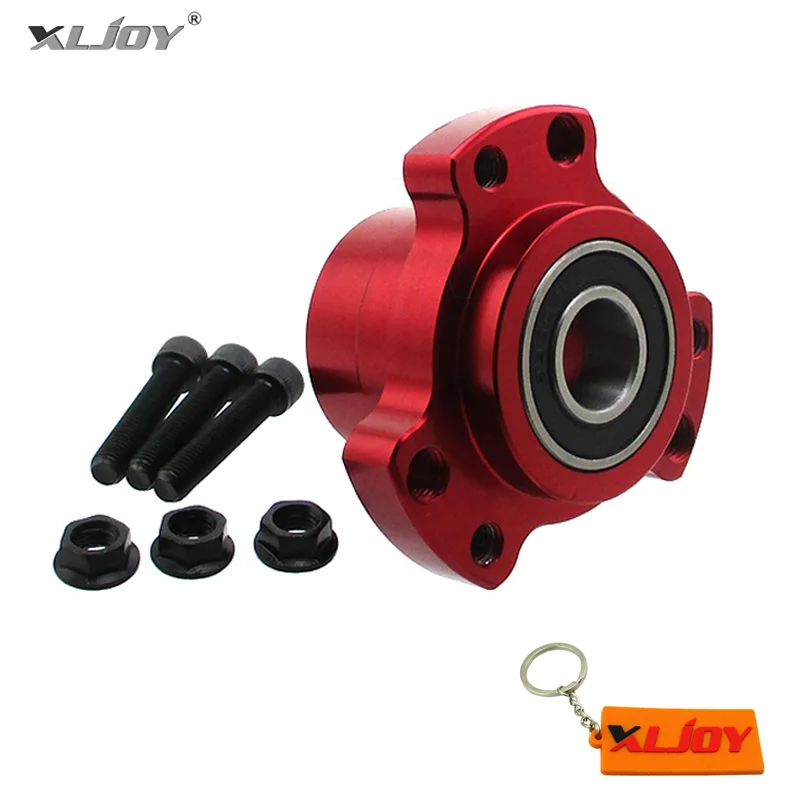 Red XLJOY облегченная заготовка гоночный 5/" подшипник переднего колеса Ступицы 1/4-28x1,25" колеса шпильки болт гайка для Go Kart мини велосипед Drift Trike - Цвет: Red