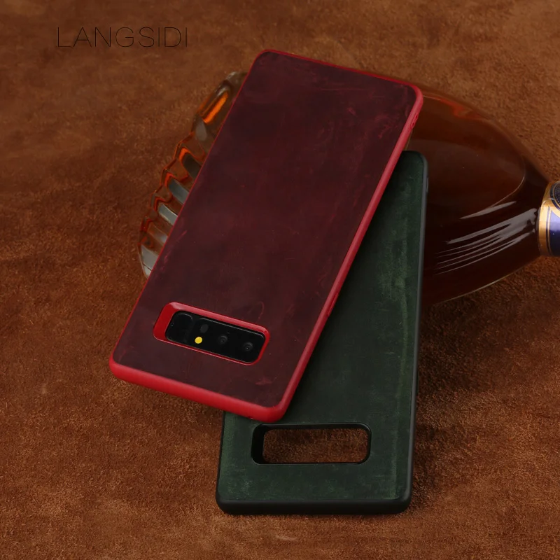 Чехол для телефона wangcangli Samsung Galaxy Note 8 задняя крышка из натуральной телячьей кожи