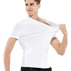 Мужская водостойкая футболка с защитой от грязи, креативная водоотталкивающая дышащая быстросохнущая футболка из нержавеющей стали с защитой от загрязнений, Мужская футболка с коротким рукавом