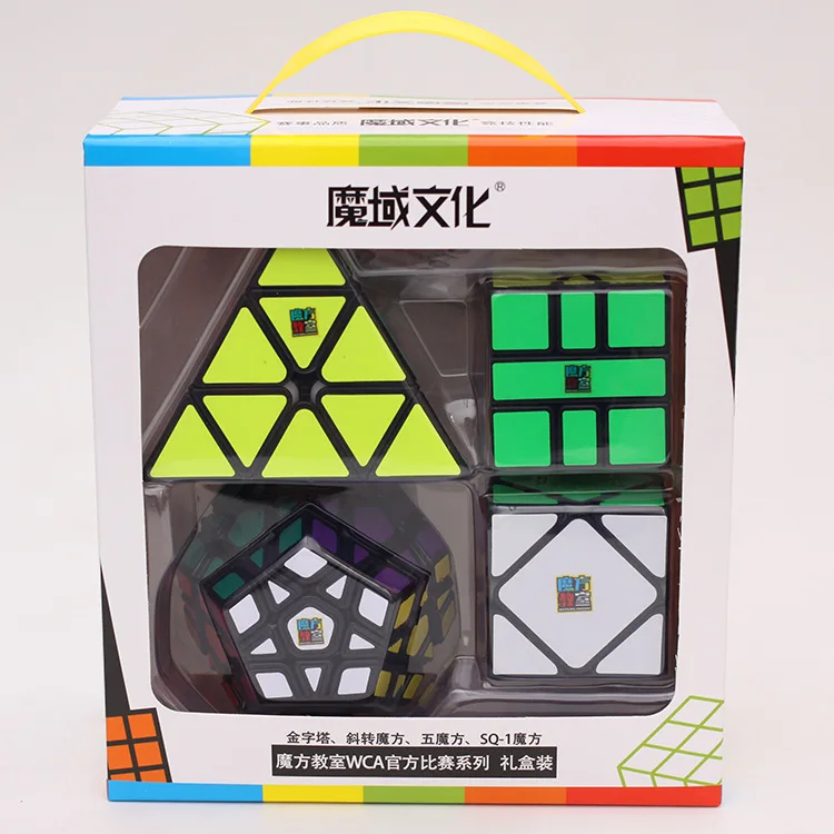 4 шт./компл. Moyu Mofangjiaoshi Cubing классная необычная форма кубик набор волшебный куб для