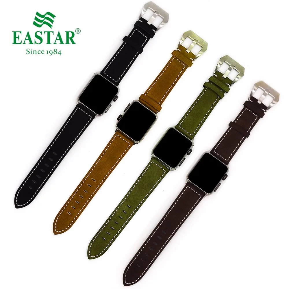 Ремешок кожаный Eastar для iwatch Apple Watch Band 42 мм 38 винтажный спортивный браслет 5 4 40 44
