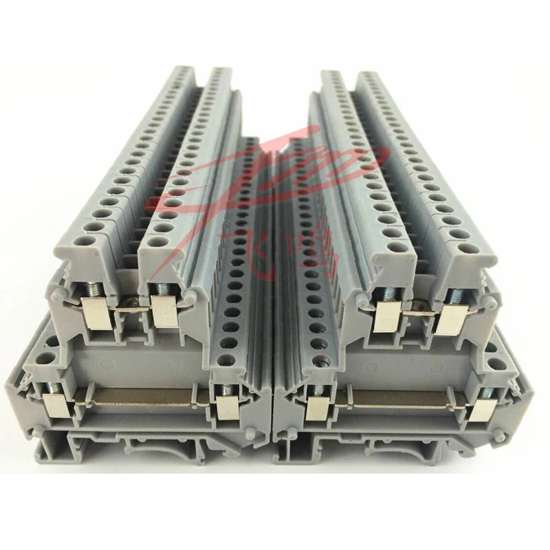 UKK3 Combined double layer wiring terminal 2.5mm2 guide rail type small space copper piece 5PCS | Обустройство дома