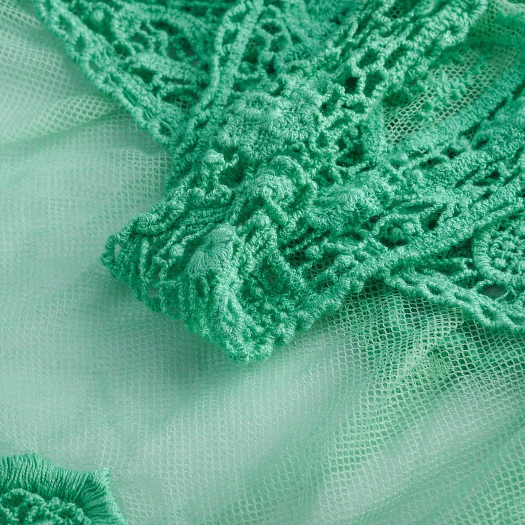 Купальник бикини Bikinin однотонное пляжное платье парео с вырезом и кружевной