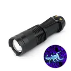 Новейшая ультрафиолетовая мини-вспышка, Ультрафиолетовый светодиодный фонарь, масштабируемый маркер, обнаружение денег, фонасветильник с использованием батареи AA  14500