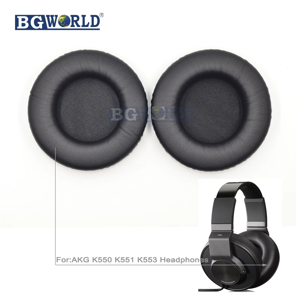 BGWORLD мягкая кожа сменные подушки амбушюры для телефона AKG K550 K551 K553 детали