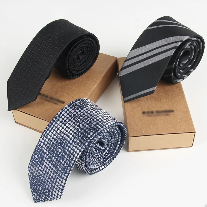 2019 New High Quality Men's Classic Formal Business Meeting Suit Wear Neck Tie 6CM Slim Striped tie for Men with Gift Box | Аксессуары