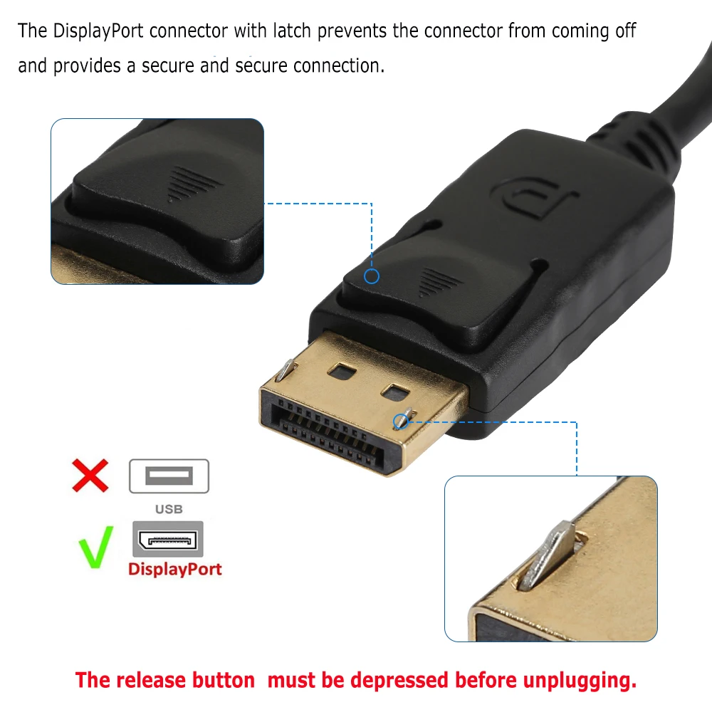 Переходник DP DisplayPort на HDMI DVI VGA 4K displayport кабель конвертер для HDTV ноутбука MacBook| |