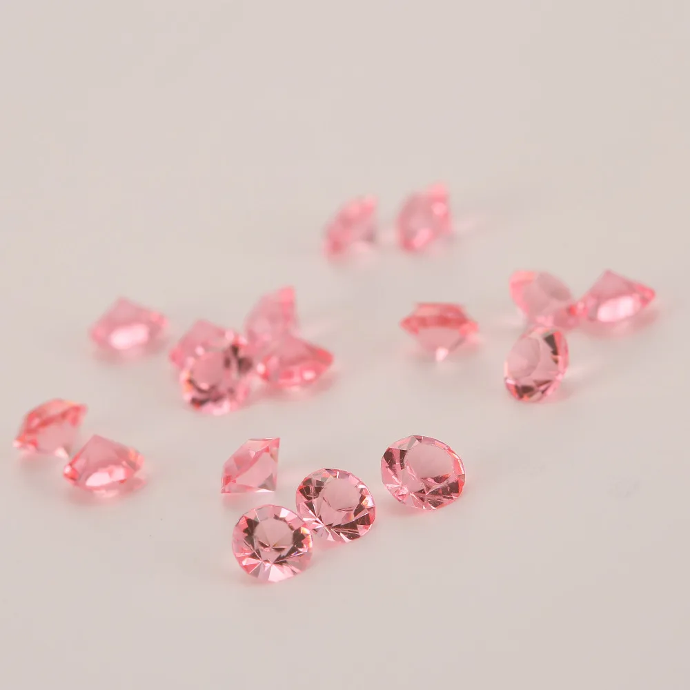 Акриловые бриллиантовые свадебные конфетти 5000 шт. 4 мм стандартное украшение для