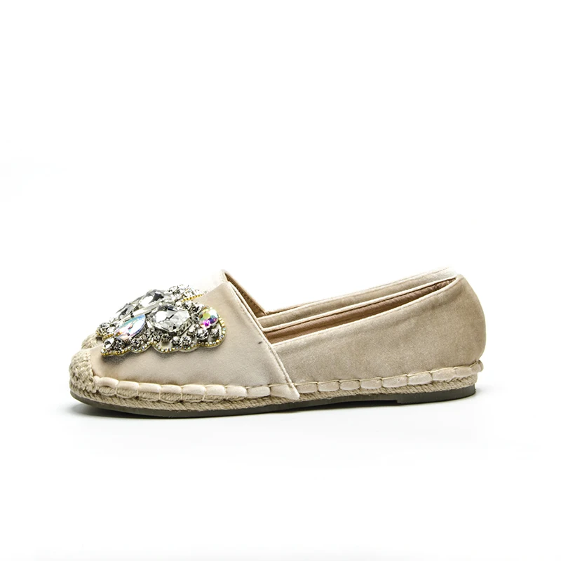 2019 New Design butterfly Rhinestone Women Velvet Shoes Lady Loafers Casual Slip On lady shoes fisherman flat heel | Обувь