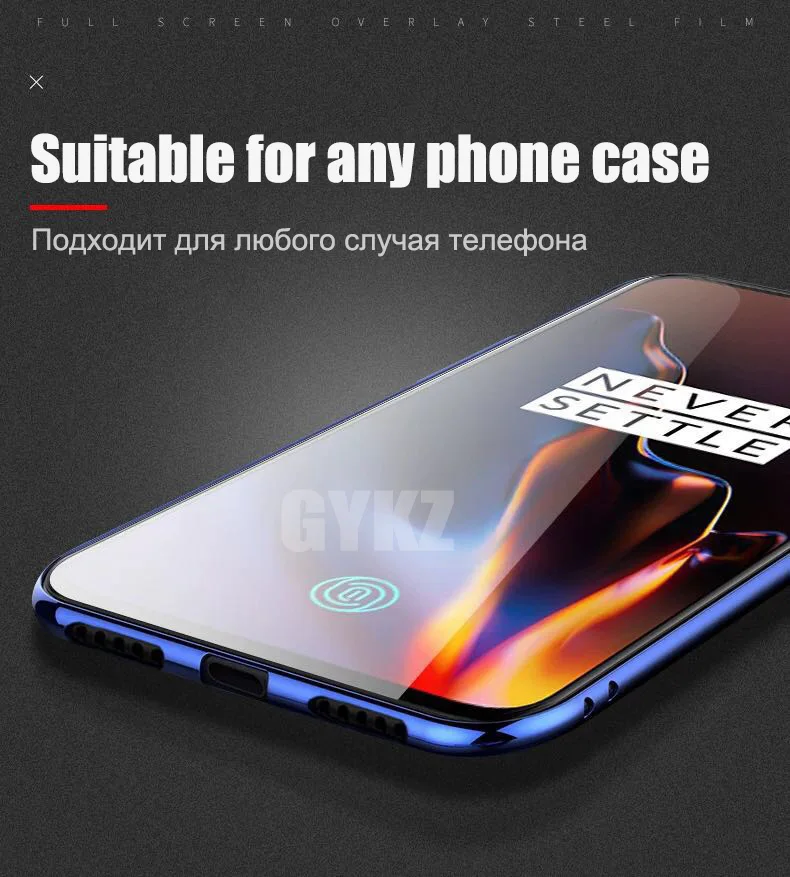 Защитное стекло для экрана для ONEPLUS 7, полностью покрытое закаленное стекло для Oneplus 6T 7, взрывозащищенное Защитное стекло для ONEPLUS 7
