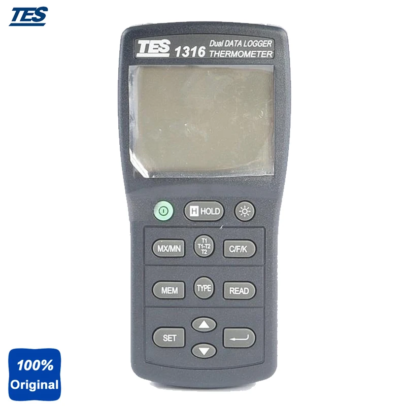 K.J.E.T.R.S.N. Dual Input Digital Industrial Thermometer With 7500 Data-Logger TES1316 | Инструменты