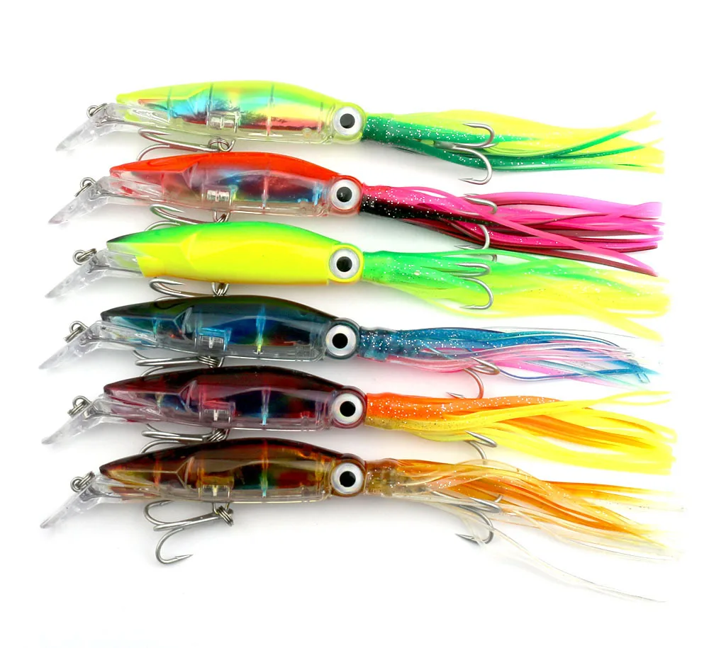 6 цветов рыболовные приманки isca Crankbait Swimbait 14 см 42 г поддельная Рыба приманки с крючками рыболовные снасти инструмент кальмар