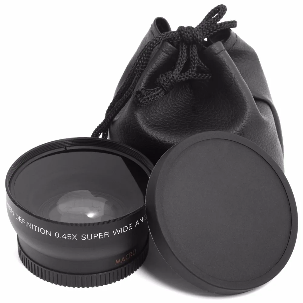 52MM 0.45x Wide Angle Lens + Macro Lens for Nikon DSLR Cameras with 52mm UV Lens Filter Thread Free Shipping images - 6