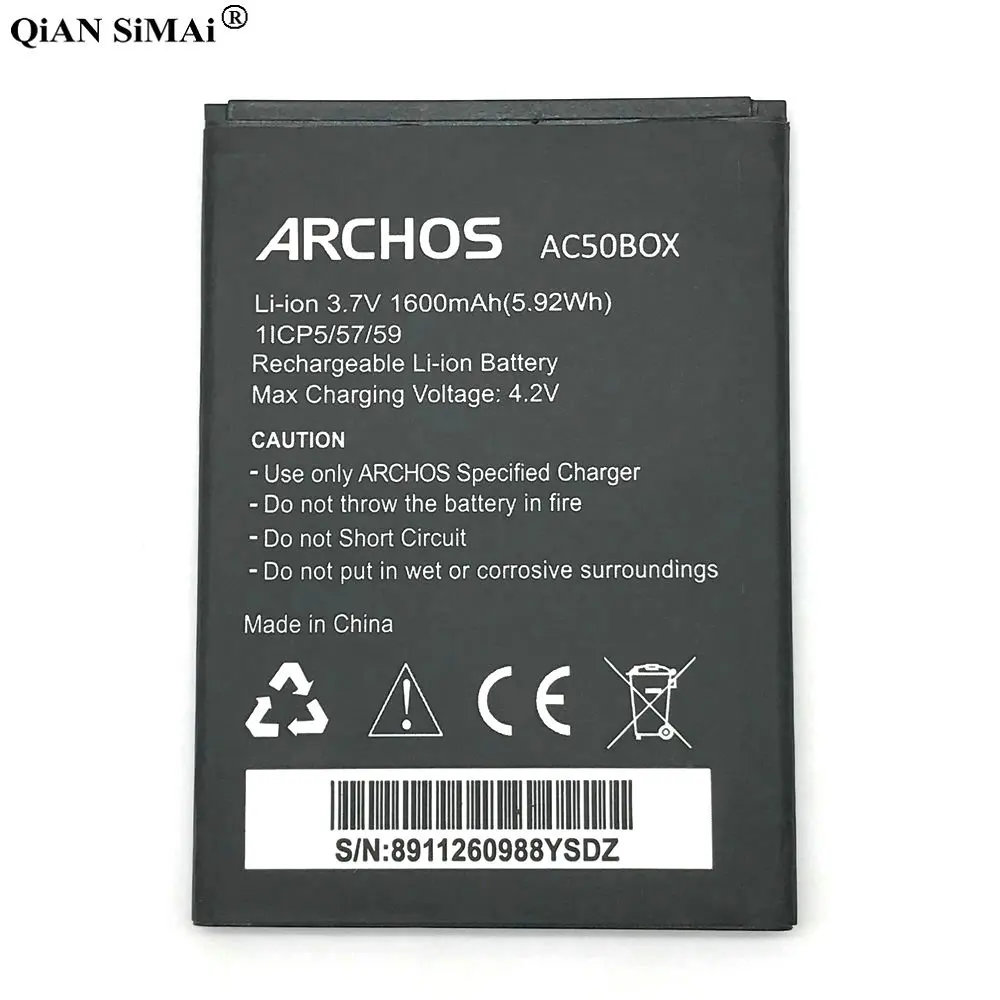 Новый высококачественный аккумулятор AC50BOX 2000 мАч для Archos | Мобильные телефоны и