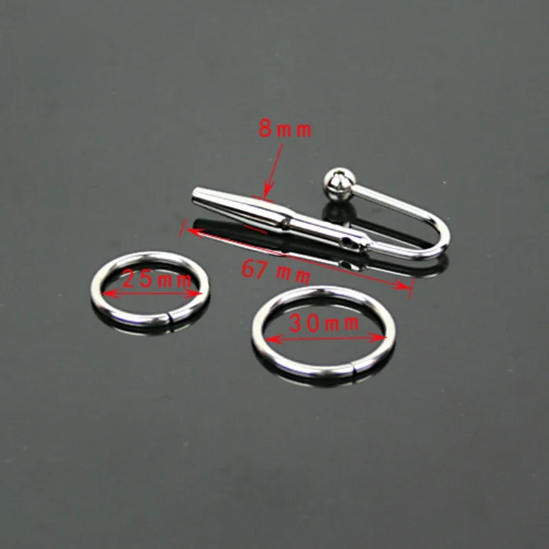 Анальная пробка из нержавеющей стали сексуальные игрушки длина 67 мм 2 размера