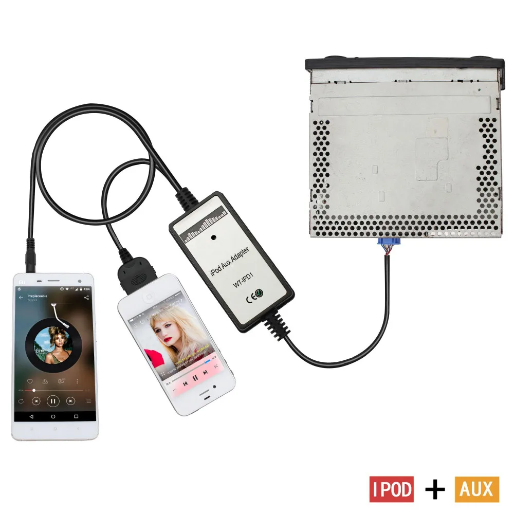 Кабель Aux адаптер автомобильный CD Mp3 вспомогательный ipod 3 5 мм для Civic Honda 2 CRV Odyssey Pilot