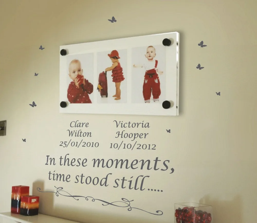 Декор Стикеры индивидуальное в эти моменты время остановилось стены Котировки