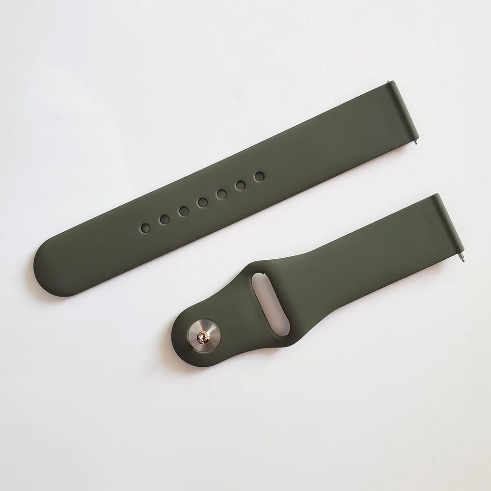 Olive green Ремешок для Garmin Venu Sports силиконовый ремешок для GarminActive S/GarminMove 3 3S роскошного стиля Замена часов браслет ремешок для часов - Цвет ремешка: Olive green
