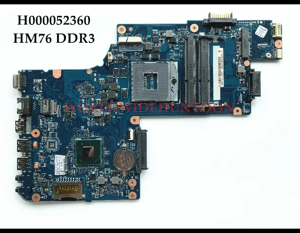 Высококачественная материнская плата H000052360 для ноутбука Toshiba Satellite C850 L850 HM76 rPGA988B