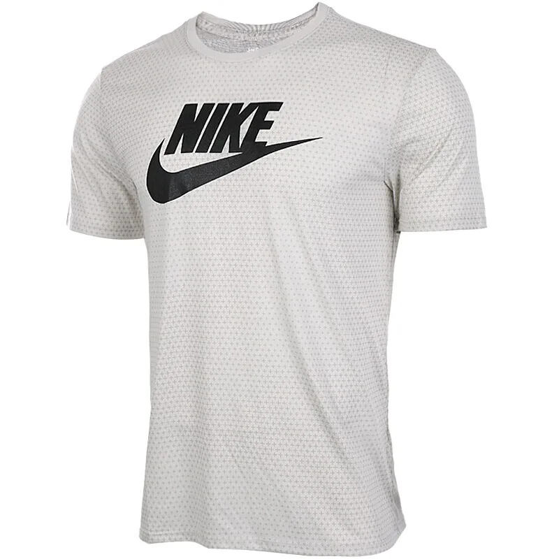 Новое поступление NIKE Футболка NSW TB пожалуйста SGN AOP Для мужчин, футболки с коротким рукавом спортивный костюм