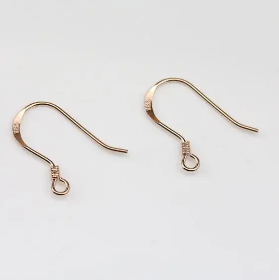 Серебристый крючок-подвеска серебристый S925 с белым золотом цвет розового золота
