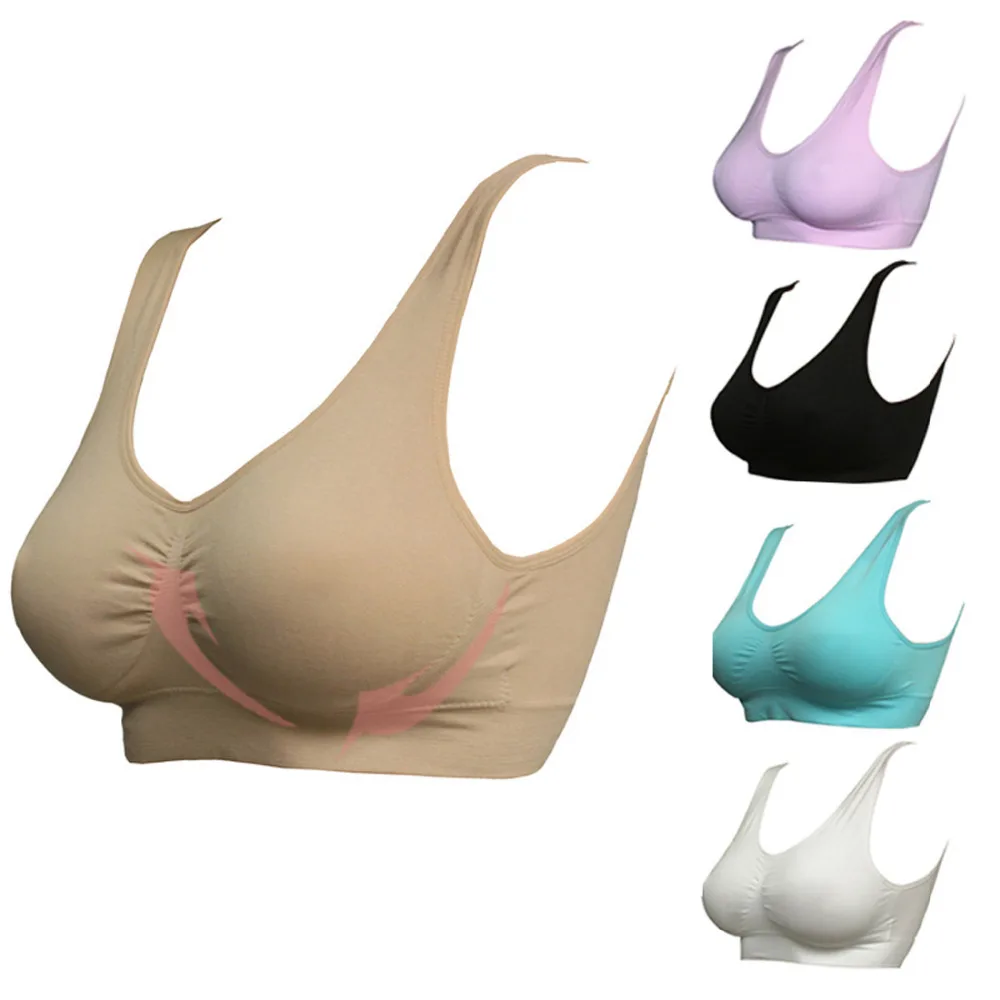 Женский спортивный бюстгальтер топ для йоги со съемными подушечками|Спортивные