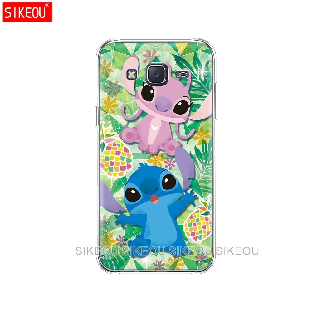 Силиконовый чехол для телефона Samsung Galaxy J1 J2 J3 J5 J7 MINI 2016 2015 prime cute cartoon Lilo Stitch |