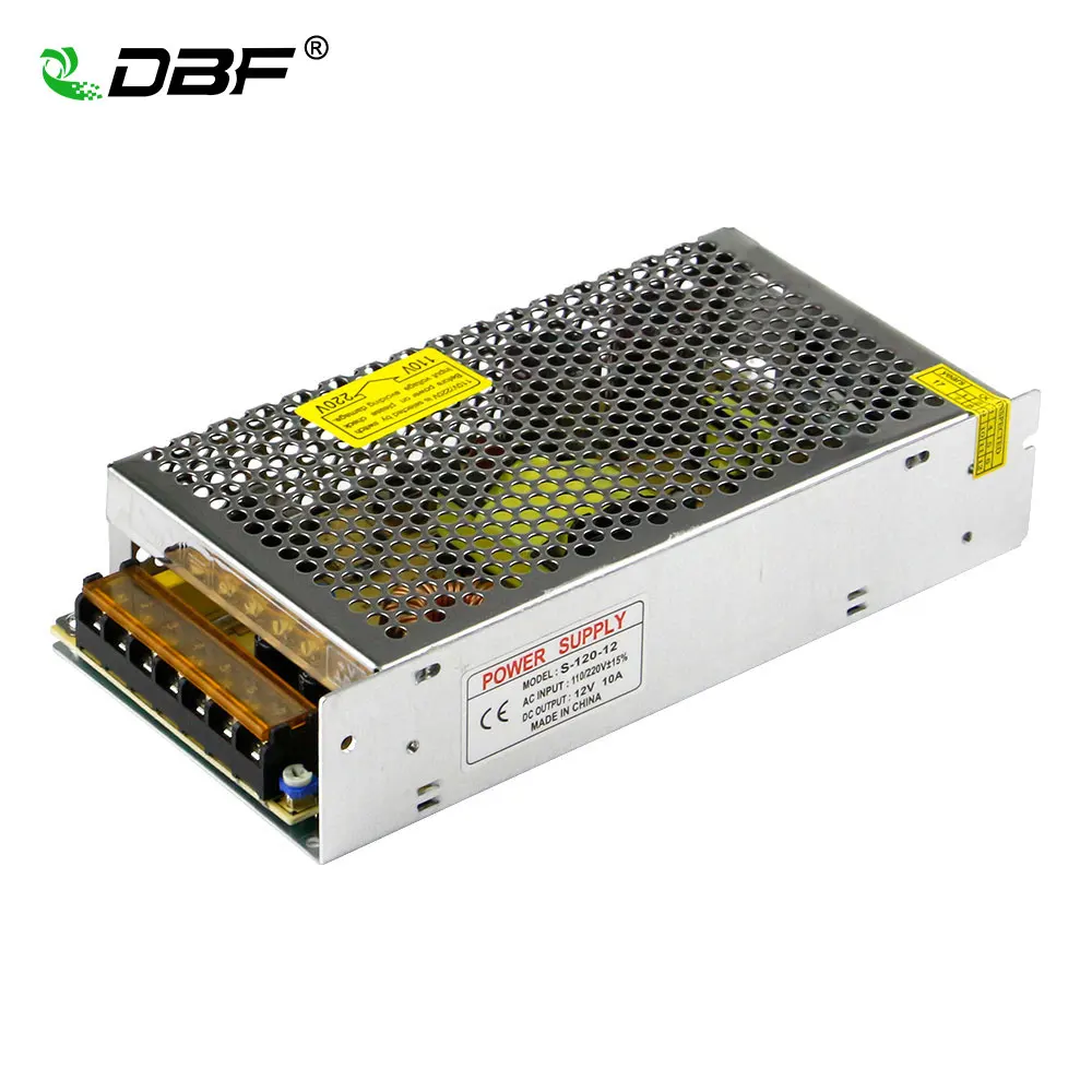 [DBF] светодиодный драйвер DC12V Высокое качество трансформаторы для Светодиодные ленты Питание 12 Вт 24 Вт 36 Вт 60 Вт 120 W 180 W 240 W 360 W