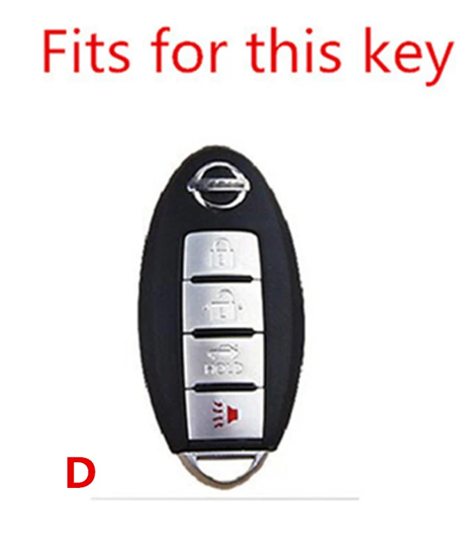 Углеродное волокно силиконовый чехол для ключей от машины крышка для Nissan Tidda Livida X-Trail T31 T32 Qashqai March Juke Pathfinder Note Брелок GTR