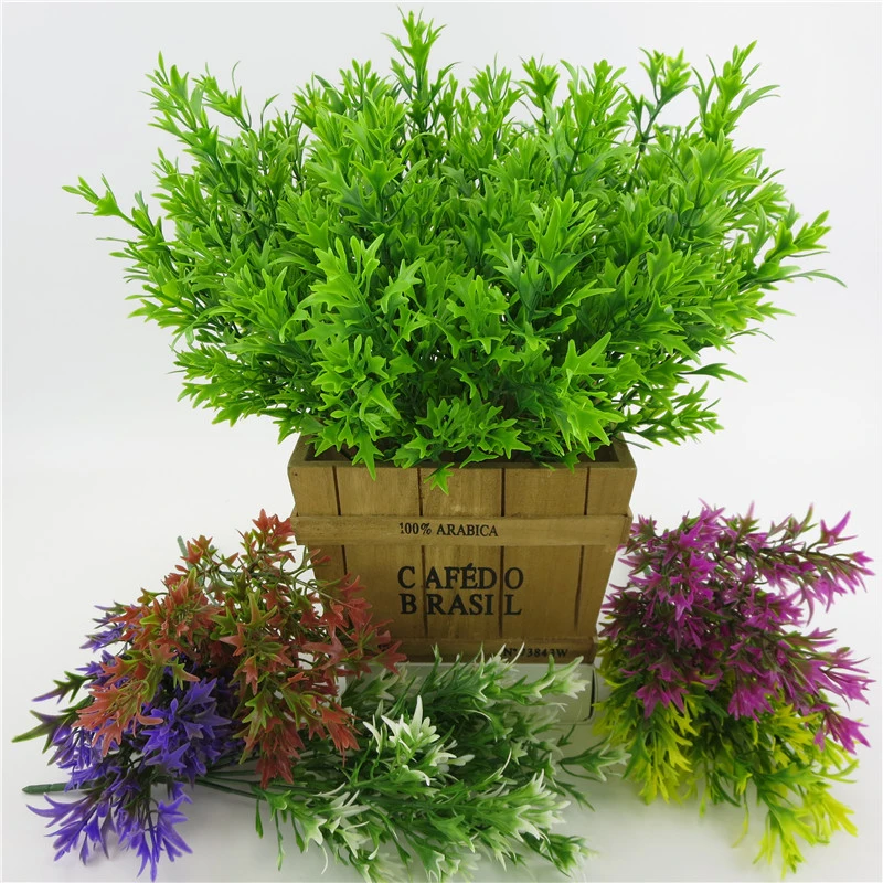 5 вилок 34 см сельская пластиковая трава Горшечное растение набор искусственные