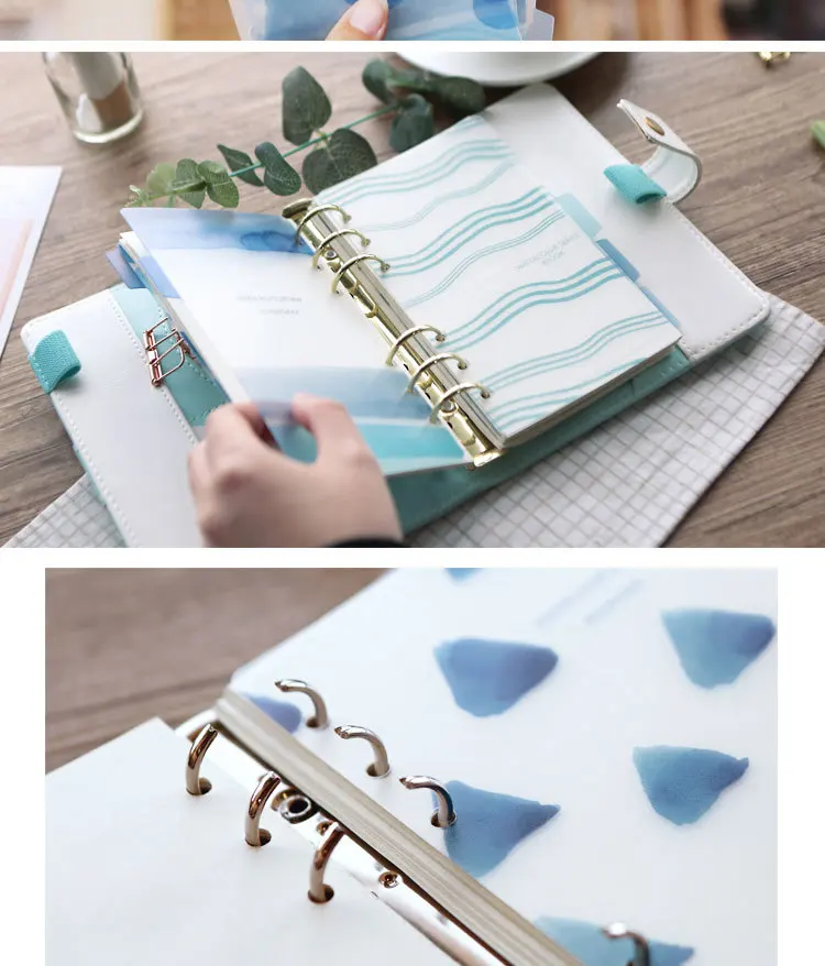 Kawaii Spiral notebook PP разделители для блокнот dokibook A5A6 персональный планировщик милый указатель страниц Закладка канцелярские принадлежности