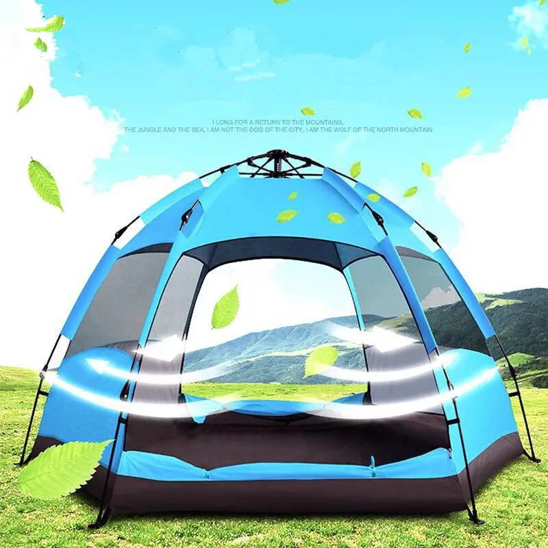 Высокие продажи хлебных дерево палатка двойной слой 5 8 человек sysh 001Fully