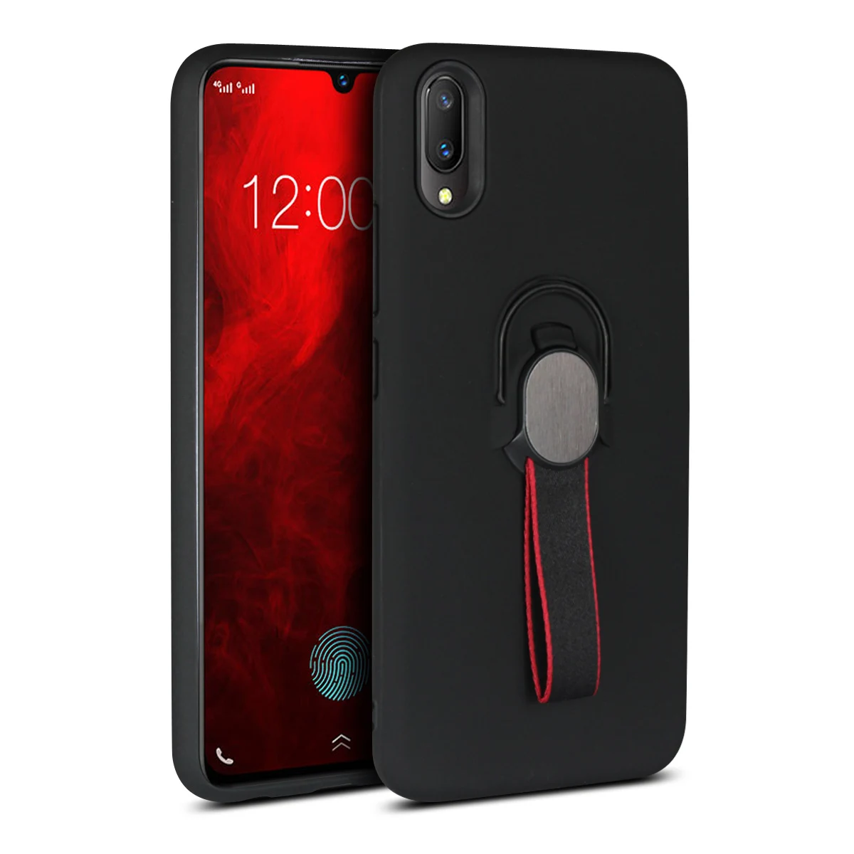 Чехол с подставкой для VIVO V9 X21 Y67 V5 LITE чехол магнитным плетеным кольцом автомобиля