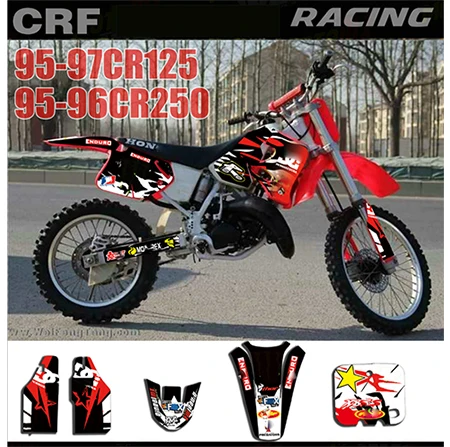 For Honda CRF250 CRF 250 2014 2015 2016 2017 CRF450 450 2013 Full Stickers DIY Customizable number decal | Автомобили и мотоциклы