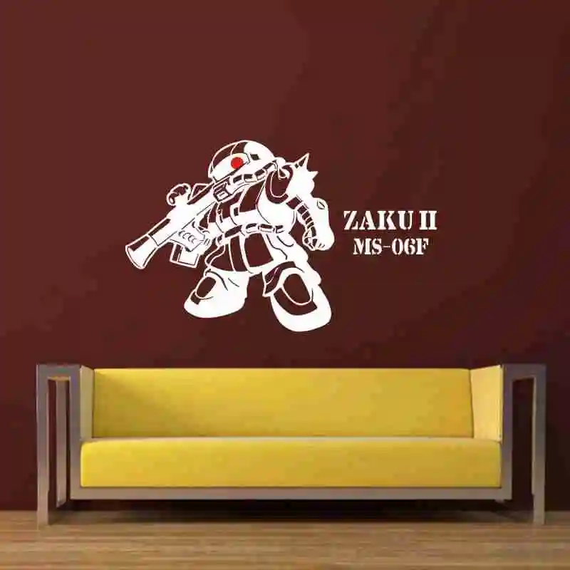 ZAKU II GUNDAM Наклейка на стену виниловая наклейка s Декор для дома декоративное